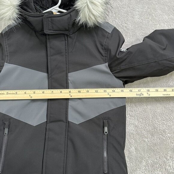 NWT Abercrombie & Fitch Boy's Snow Parka Zip Up Pockets Hood Sz 5 / 6 Black $130 - Picture 7 of 15